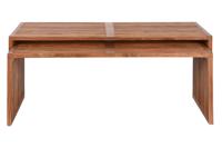 Set van 2 tafels Home ESPRIT Natuurlijk Teakhout 116 x 60 x 46 cm - thumbnail