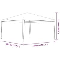 Partytent professioneel 90 g/m 4x4 m antraciet - thumbnail