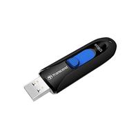 Transcend JetFlash® 790 USB-stick 128 GB Zwart, Blauw TS128GJF790K USB-A 3.1 Gen 1 - thumbnail