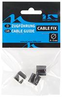 M-Wave kabelgeleider 4-5 mm zwart (3 stuks) - thumbnail
