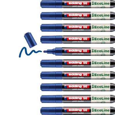 Paintmarker edding 50 eco waterbasis 2-3mm blauw | 10 stuks