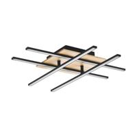 Eglo PlafondlampMarinello 1 zwart met hout - 99793 - thumbnail