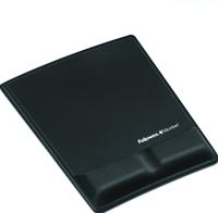 Fellowes Health-V Fabrik muismat met polssteun, zwart - thumbnail