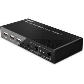 Lindy 32809 KVM-switch Zwart Lindy 32809 KVM-switch Zwart