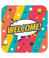 Huldeschild &apos;Welcome&apos; Rainbow - thumbnail