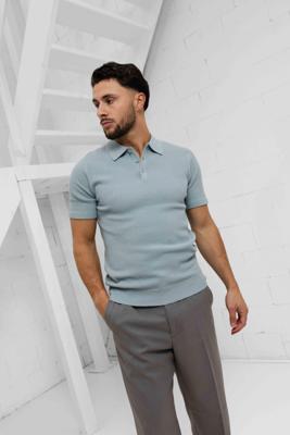 Pure Path Knit Polo Heren Blauw - Maat M - Kleur: Blauw | Soccerfanshop Pure Path Knit Polo Heren Blauw - Maat M - Kleur: Blauw | Soccerfanshop