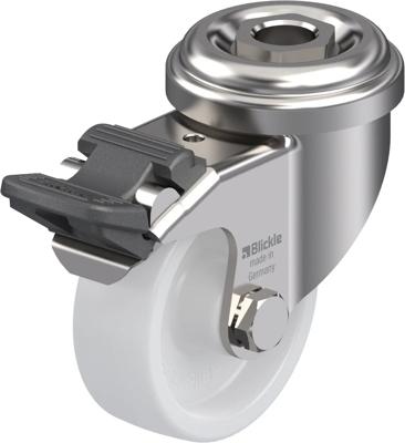 Blickle LRXA-PO 50G-FI Zwenkwiel met rem Wieldiameter: 50 mm Draagvermogen (max.): 75 kg 1 stuk(s)
