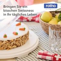 Rotho fresh taartdoos xl + cupcake-houders 35.5x34.5x26 cm horizon blauw/transparant - thumbnail