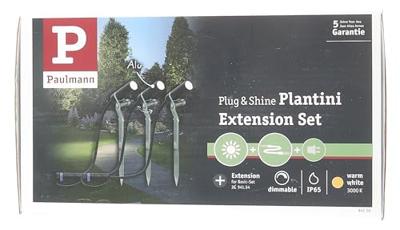 Paulmann Plantini 94156 Verlichtingssysteem Plug&Shine LED-tuinspot uitbreidingsset Set van 3 stuks LED 7.5 W Warmwit Antraciet Paulmann Plantini 94156 Verlichtingssysteem Plug&Shine LED-tuinspot uitbreidingsset Set van 3 stuks LED 7.5 W Warmwit Antraciet
