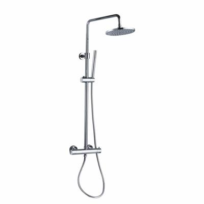 Regendoucheset Sanilux Alesa Opbouw Thermostatisch Rond Hoogte verstelbaar Compleet Ø20cm