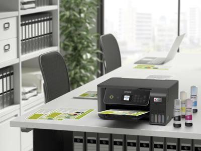 Epson ecotank et-2870 a4 multifunctionele wi-fi-printer met inkttank all-in-one inkjetprinter (zwart, scannen, kopiëren, inclusief tot 3 jaar inkt)
