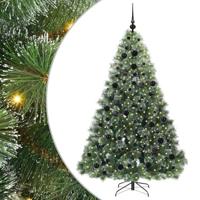 Kunstkerstboom met 300 LED met standaard Groen 180 cm PE en PVC - thumbnail