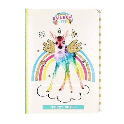 Totum rainbow pets - sticky notes boekje hert