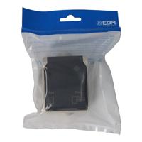 Plug-in basis EDM Grijs Oppervlak 16 A Met deksel - thumbnail