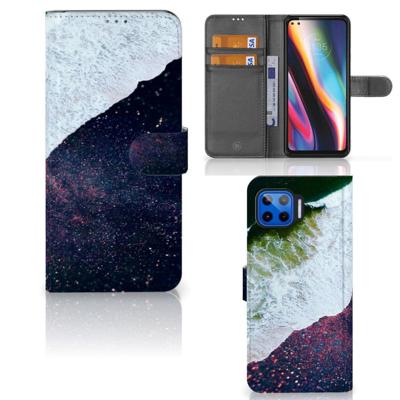 Motorola Moto G 5G Plus | Book Case | Sea in Space