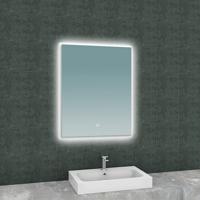 Wiesbaden Soul spiegel rechthoek met LED, dimbaar en spiegelverwarming 60 x 80 cm - thumbnail