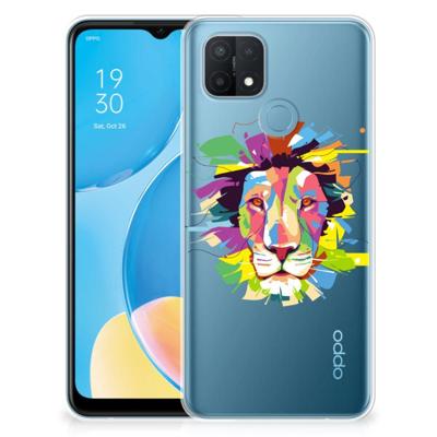 OPPO A15 Telefoonhoesje met Naam Lion Color OPPO A15 Telefoonhoesje met Naam Lion Color