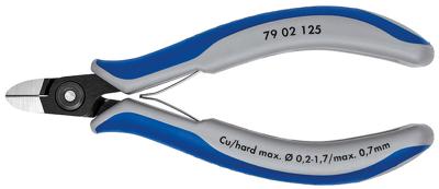Knipex Precisie elektronica-zijsnijtang gebruineerd met meer-componentengrepen 125 mm - 7902125