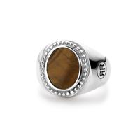 Rebel & Rose Ring Women Oval Tiger Eye RR-RG017-S - thumbnail