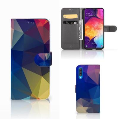 Samsung Galaxy A50 | Book Case | Polygon Dark