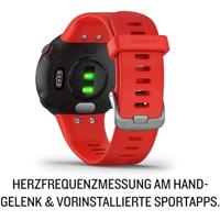Forerunner 45 - Zwart - smart watch met band - silicone - lava red - bandgrootte 129-197 mm - L - thumbnail