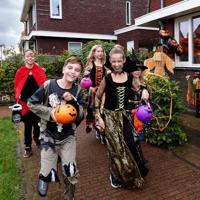 Kinderkostuum Zombie skelet - thumbnail