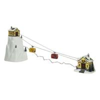 Kerstversiering Snowy Adventures LED Licht Muziek Scène Warm wit 31,5 x 32,5 x 53 cm - thumbnail