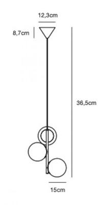 Hanglamp Lilly zwart