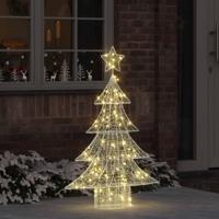 VidaXL Kerstboom met 100 led warmwit 120 cm acryl - thumbnail
