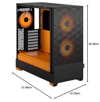 Fractal Design Pop Air RGB Orange Core TG Clear Tint