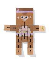 HEMA Puzzelpop 14x2x28.5cm hout - thumbnail