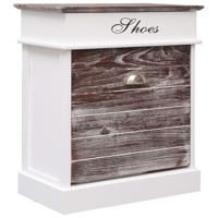 VidaXL Schoenenkast 50x28x58 cm paulowniahout bruin - thumbnail