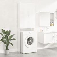 VidaXL Wasmachinekast 64x25,5x190 cm hoogglans wit - thumbnail
