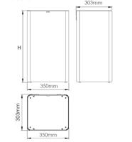 Mediclinics Mediclinics open afvalbak 80l. PP1080CS - RVS - thumbnail