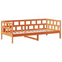 Kinderbedset met huisje massief grenenhout wasbruin 80x200 cm - thumbnail