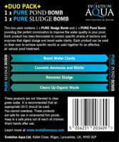 Evolution Aqua Duo Pack: Pure Pond Bomb & Sludge Bomb voor Heldere Vijvers - thumbnail
