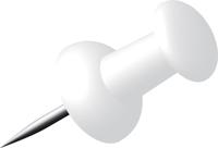 Alco AL-662-10 Pushpins Doosje A 40 Stuks Wit - thumbnail