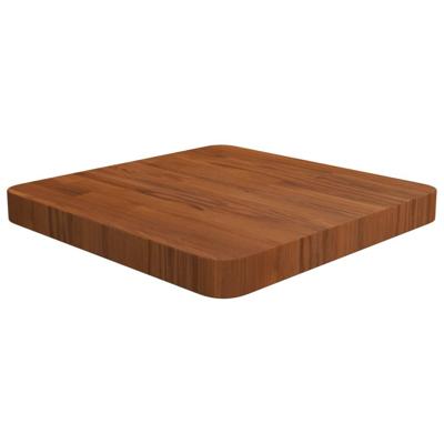 Tafelblad vierkant 40x40x4cm behandeld eiken donkerbruin