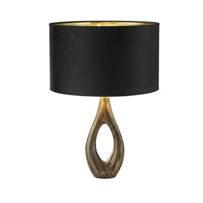 Searchlight Gouden tafellampBucklow met zwarte kap - EU86531BK