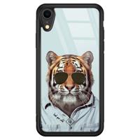 iPhone XR glazen hardcase - Tijger wild - thumbnail