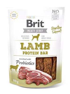 Brit Jerky Lamb Protein Bar - Lam - hondensnoepjes - 80 g