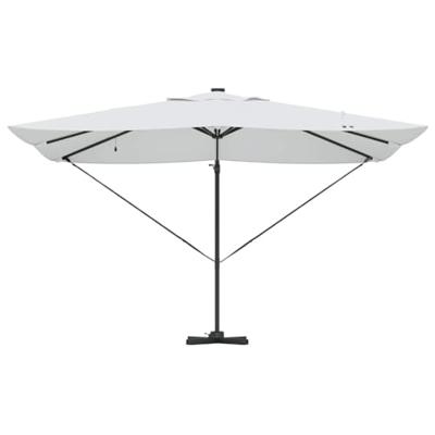 VidaXL Parasol met slot zand 352 x 251 x 265 cm polyester en aluminium