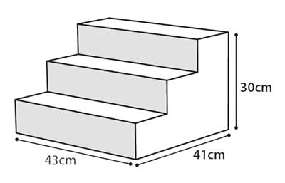 Hondentrap Milo beige 41 x 43 x 30 cm Flamingo Beige