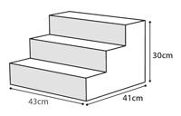 Hondentrap Milo beige 41 x 43 x 30 cm Flamingo Beige - thumbnail