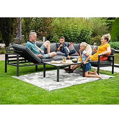 Lexinton lounge set 4-dlg carbon black/ reflex black - Garden impressions