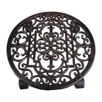 Esschert Design plantentrolley rond gietijzer 29,1 cm - thumbnail