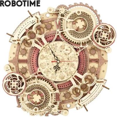 Robotime Zodiac Wandklok DIY Modelbouw Knutselen