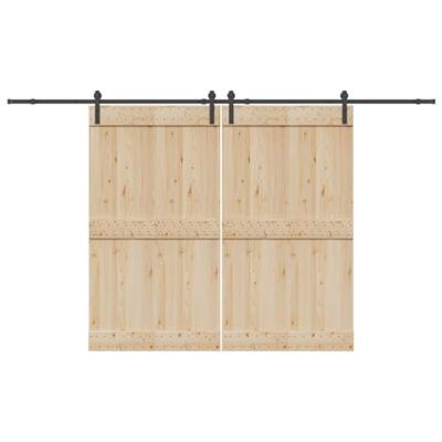 VidaXL Doos met onderdelen voor schuifdeur 366 cm staal zwart VidaXL Doos met onderdelen voor schuifdeur 366 cm staal zwart