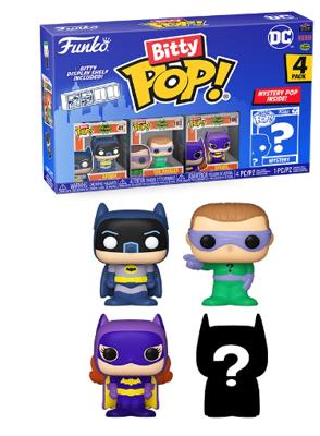 DC Batman Funko Bitty Pop! 4-Pack: Batman / The Riddler / Batgirl
