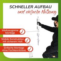 Compostbak hout/metaal 100 x 100 x 100 - thumbnail